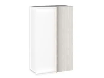 Шкаф 960 ШВП-60 правый, Виста (600*350*960) Экокожа Белый, 26319