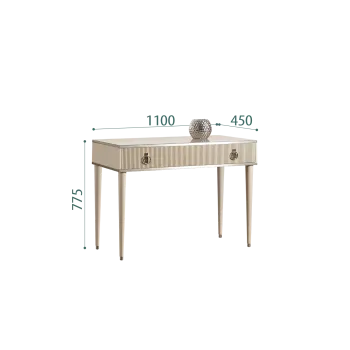 Стол туалетный Римини СОЛО (Ваниль/Серебро) РМСТ-1(s)