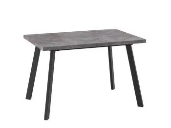 Стол раздвижной Бьерн-120(Дымчатая керамика/Черный) 120(160)х80