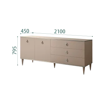 Комод для гостиной 2.1 Римини (Мокка/Серебро) РМКМ-5