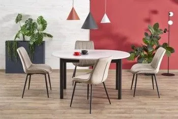 Стол обеденный Halmar RINGO 102 (кашемир/черный)