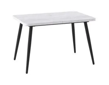 Стол раздвижной Бьерн (R)-120 (Серый сланец/Черный) 120(160)х80