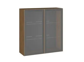 Шкаф 960 ШСТ-90 2-дверный, Фьюжн (900*317*960) Дуб Каселла коричневый/Золото, 27175