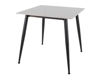 Стол обеденный Signal RION 80 (белый лак/черный)