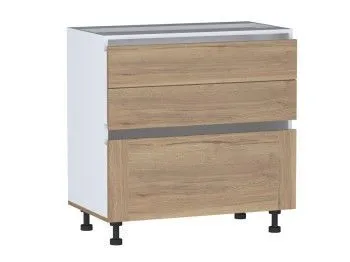 Стол с ящиками СЯ-80 NEW, Сити (800*470*820) Дуб Галифакс натуральный, 20848