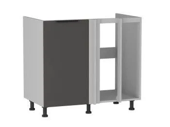 Стол под мойку угловой СМУ-100, Ватель (900*554*820) Экокожа Серый, 23313