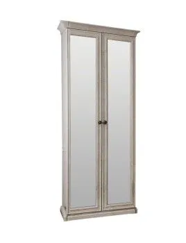 Шкаф Афина 2-дверный с зеркалом крем корень