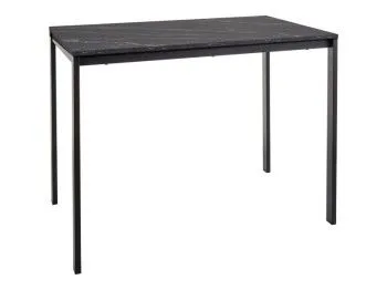 Стол обеденный Signal MARIO 100 (эффект черного мрамора/черный)