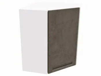 Шкаф угловой ШУ-60, Грей (600*600*720) Бетон темный, 21435