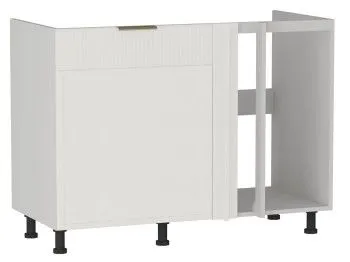 Стол под мойку угловой СМУ-120, Берта (1100*554*820) Экокожа Белый, 25320