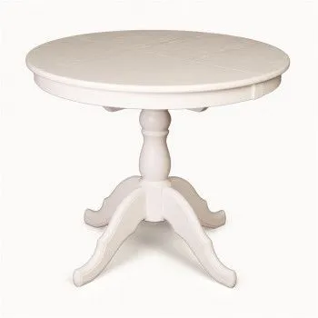 Стол обеденный Круглый-0090 (белая эмаль)