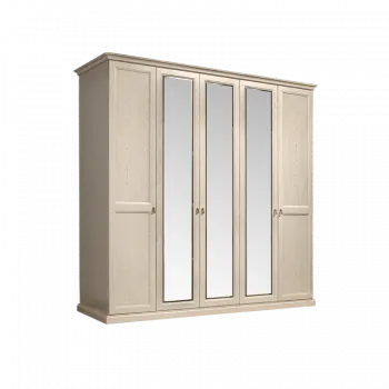 Шкаф 5-и дв. (с зеркалами) для платья и белья Венеция дуб седан ВНШ1/5