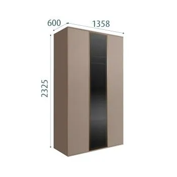 Шкаф 3-х дверный Bogemia Air (Мокка/Золото) БМШ2/3(1)