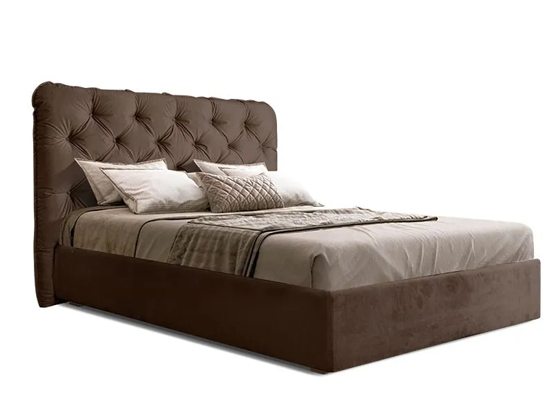 Кровать Bogemia 1,4 м, с подъемным механизмом (Бархат 03) Sweet dreams БМКР140-1[3]