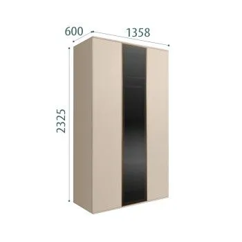 Шкаф 3-х дверный Bogemia Air (Ваниль/Золото) БМШ2/3(1)