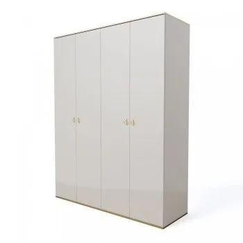 Шкаф 4-х дверный Римини (Слоновая кость/Золото) РМШ2/4