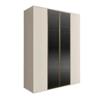 Шкаф 4-х дв. Bogemia Air (Слоновая кость/Золото) БМШ2/4(2)