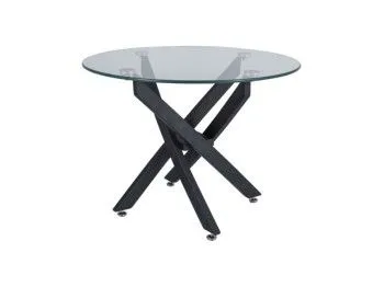 Стол журнальный Signal AGIS A (прозрачный/черный)