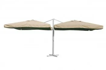 Зонт двойной Мадрид 3*3м, цвет песочный