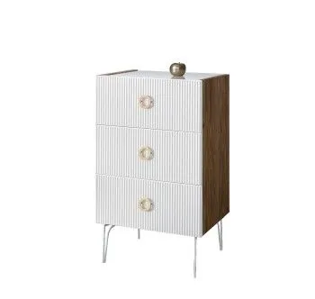 Комод Bogemia Woodline Fi (Белый) (Lakobel/Золото) БМКМ-1