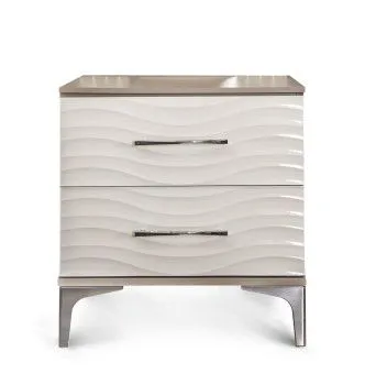 Тумба прикроватная Гравита (без зеркала) белый глянец