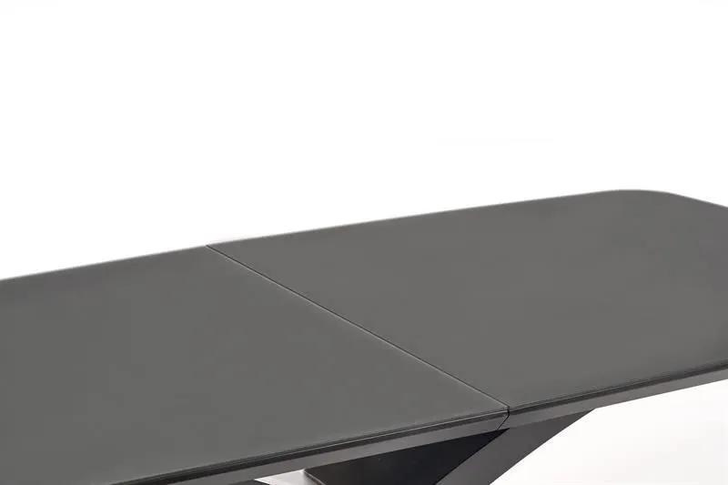 Стол обеденный Halmar SILVESTRO 180 раскладной (темно-серый/черный) | изображение 1