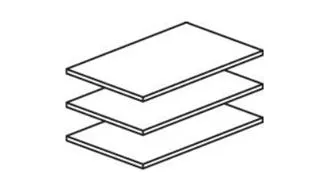 Полки для шкафа Афина 2-ств крем корень | изображение 1