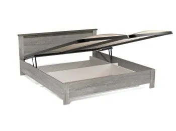 Кровать 1800 с подъемным механизмом, Денвер (1868*2077*860) Риббек серый