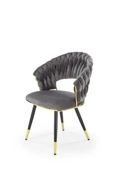 Стул кухонный Halmar K551 (серый/черный/золотой)