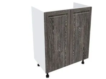 Стол под мойку 2-х дверный СМ-60, Грей (600*470*820) Шале Серебро, 21454