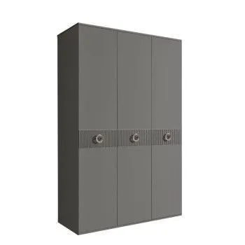 Шкаф 3-х дверный Bogemia Fillini (Серый/Хром) БМШ2/3(Fi)