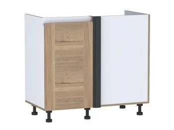 Стол под мойку угловой СМУ-100 левый, Сити (900*470*820) Дуб Галифакс натуральный, 20810