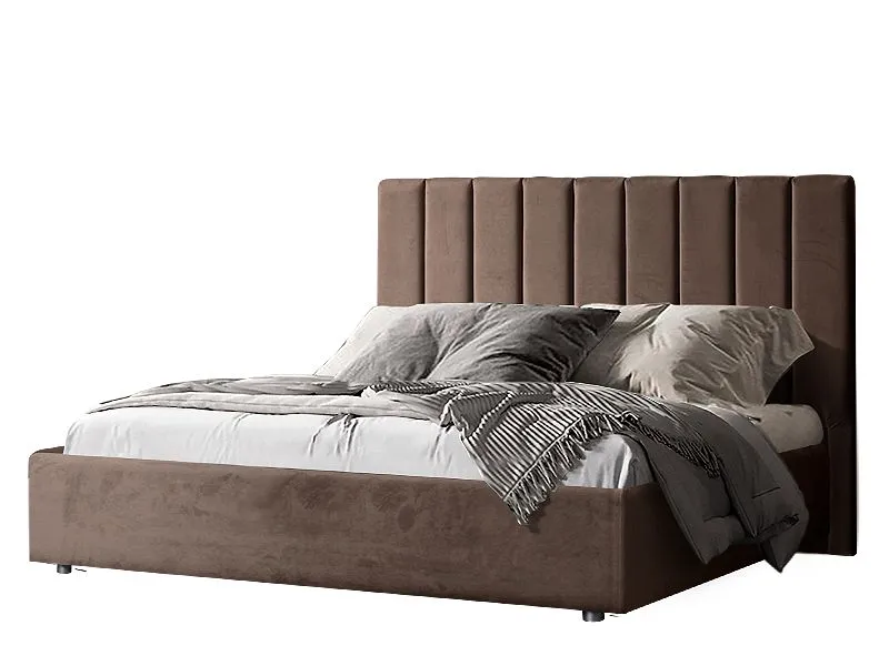 Кровать Concept 1,6 м, с подъемным механизмом (Бархат 03) Sweet Dreams КПКР-1[3]