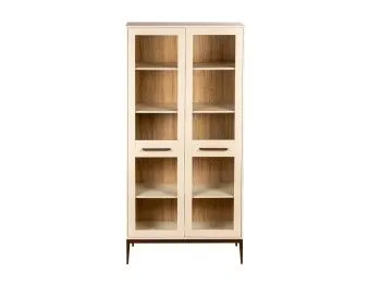 Витрина 2 дверная MARANTA (Кремовый)