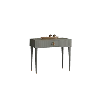 Стол туалетный узкий Римини СОЛО (Серый/Золото) РМСТ-1(s)[9]