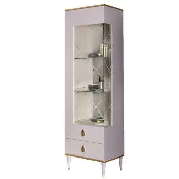 м. Марьина Роща - Витрина одностворчатая левая Римини (слоновая кость золото) РМВ1-1С