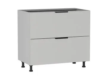 Стол с ящиками СЯ-2-90, Ватель (900*523*820) Экокожа Белый, 23924