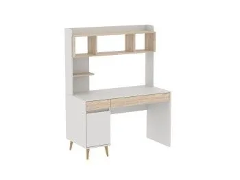 Стол письменный с надстройкой, Аврора, Дуб Мария/Кашемир