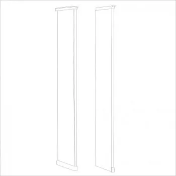 Натали стоевая к шкафу правая белый глянец