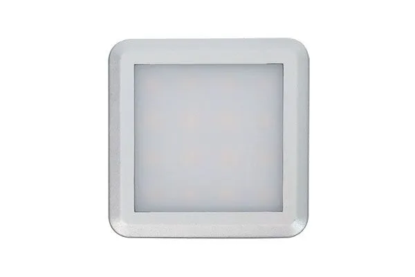 Светодиодный светильник Square 1.5W/12VDC пластиковый 6000К (с 2м проводом и коннектором)