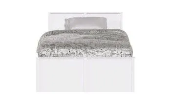 Кровать Ева (Хельга) LOZ120х200 без основания белый