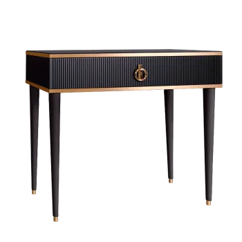 Стол туалетный узкий Римини СОЛО (Черный/Золото) РМСТ-1(s)[9]