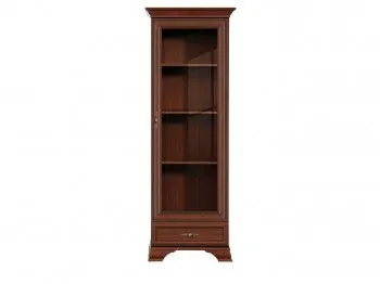 Шкаф с витриной Кентаки REG1W1S каштан