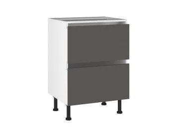 Стол с ящиками СЯ-(2)-60 Start Soft Boyard, Виста (600*523*870) Экокожа Серый, 26614