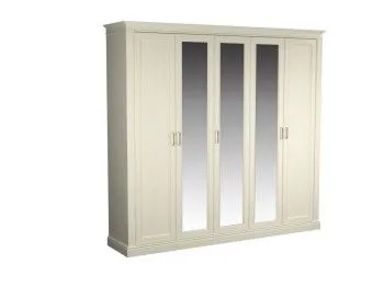 Шкаф 5-дверный, Сиена (2473*548*2300) Береза бежевая, 12337