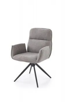 Стул кухонный Halmar K574 поворотный (серый/черный)