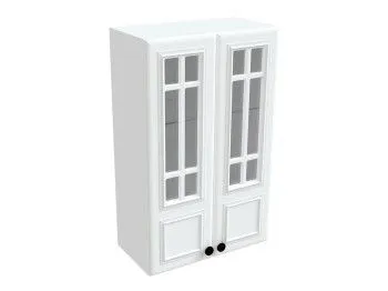 Шкаф со стеклом ШСТ-60, Бьянка (600*320*960) Белый, 21132