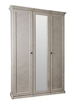 Шкаф Афина 3-дверный (2+1) с зеркалом крем корень
