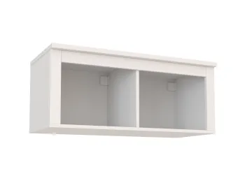 САГА полка навесная 2 секции белая