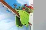 Цветочница-кашпо на перила Lilac, зеленый | изображение 2